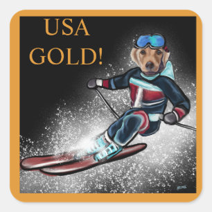 ADESIVO QUADRADO LABRADOR RETRIEVER 