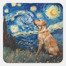 Labrador Retriever Yellow Lab Dog StarNight