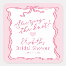 Laço Rosa Retro Ela Está Fazendo o Nó 