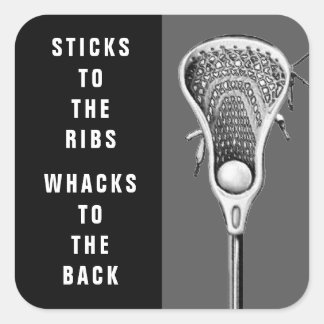Adesivo Quadrado Lacrosse Divertido