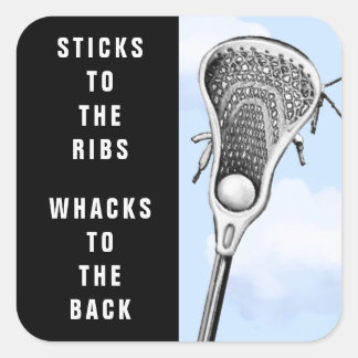 Adesivo Quadrado Lacrosse Divertido