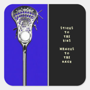 Adesivo Quadrado Lacrosse Funny