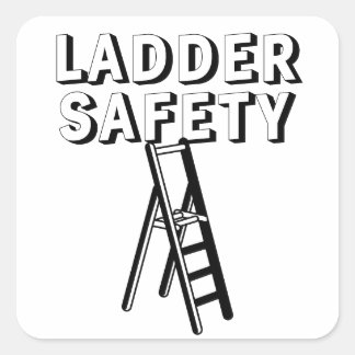 Adesivo Quadrado Ladder Safety Stickers