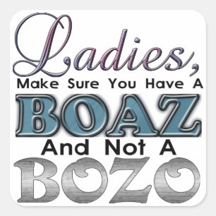 Adesivo Quadrado Ladies-Boaz-Bozo Stickers