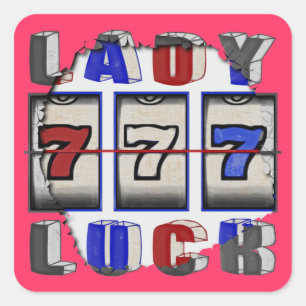 Adesivo Quadrado Lady Luck