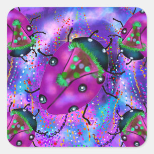 ADESIVO QUADRADO LADYBUG ART