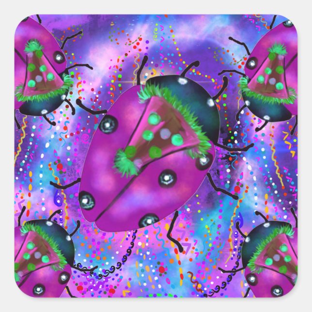 ADESIVO QUADRADO LADYBUG ART (Frente)