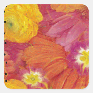 Adesivo Quadrado Ladybug Art