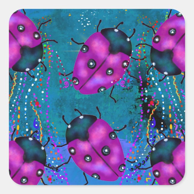 ADESIVO QUADRADO LADYBUG ART (Frente)