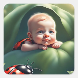 Adesivo Quadrado Ladybug Bestie