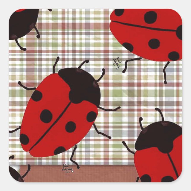 ADESIVO QUADRADO LADYBUGS (Frente)