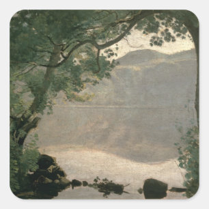 Adesivo Quadrado Lago Nemi, 1843