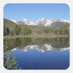Adesivo Quadrado Lago Sprague I no Parque Nacional das Montanhas Ro