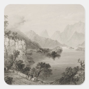 Adesivo Quadrado Lago superior em Killarney, condado Killarney,