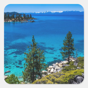 Adesivo Quadrado Lake Tahoe