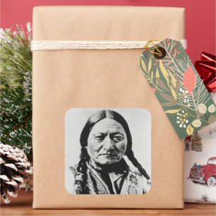 Adesivo Quadrado Lakota Chefe Rende: Sentado Bull Fort Buford