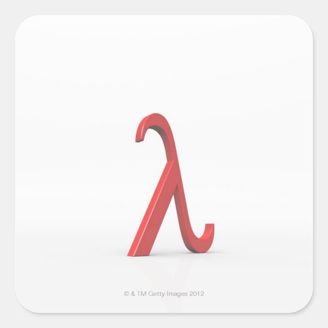 Adesivo Quadrado Lambda (Frente)