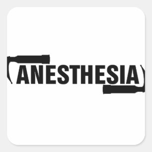 Adesivo Quadrado Lâmina do Mac da anestesia