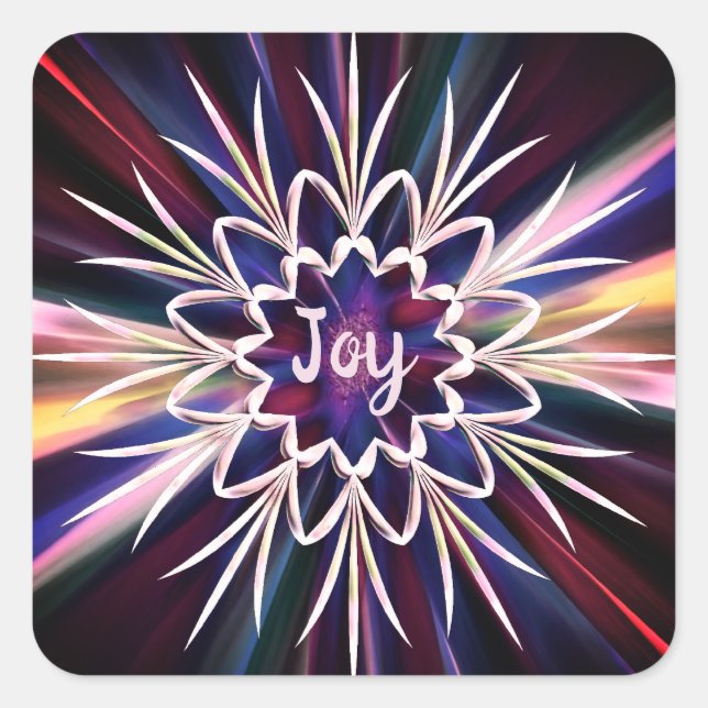 Adesivo Quadrado Lâmpada de luz! (Frente)