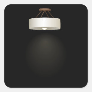 Adesivo Quadrado Lâmpada de teto de móveis em fenda Lâmpada de teto