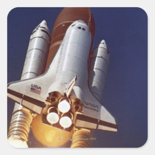 Adesivo Quadrado Lançamento de Rocket