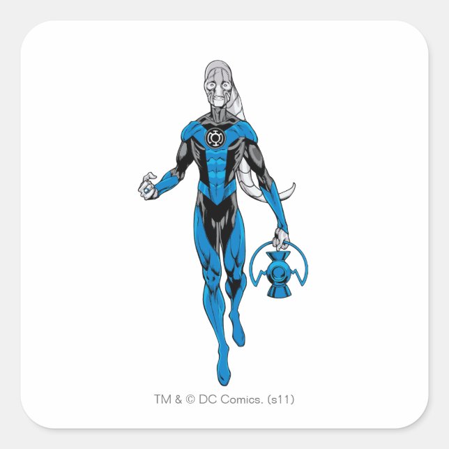 Adesivo Quadrado Lanterna Azul 4 (Frente)