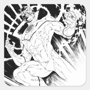 Adesivo Quadrado Lanterna Branca