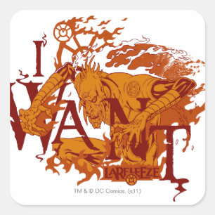 Adesivo Quadrado Larfleeze - Agent Orange 12