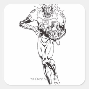 Adesivo Quadrado Larfleeze - Agente Laranja 6