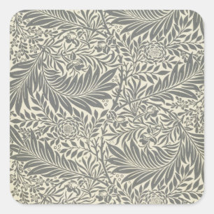 Adesivo Quadrado Larkspur, design do papel de parede, 1872