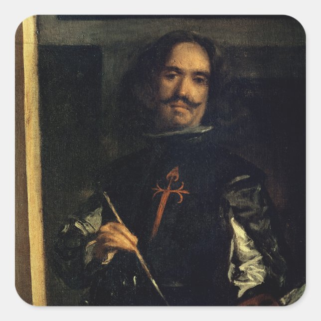 Adesivo Quadrado Las Meninas ou a Família de Filipe IV (Frente)