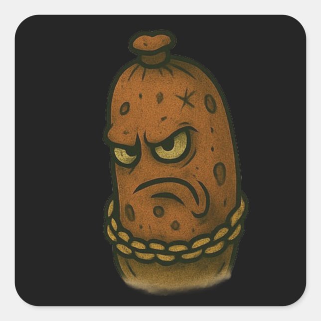 Adesivo Quadrado Lasanghetti's Dripwurst (Frente)