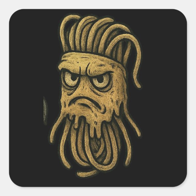 Adesivo Quadrado Lasanghetti's Noodie (Frente)