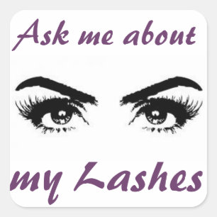 Adesivo Quadrado Lash Stickers