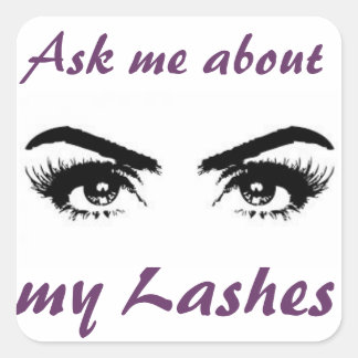 Adesivo Quadrado Lash Stickers