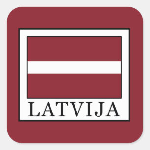 Adesivo Quadrado Latvija