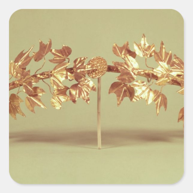 Adesivo Quadrado Laurel Wreath, Mycenae (Frente)