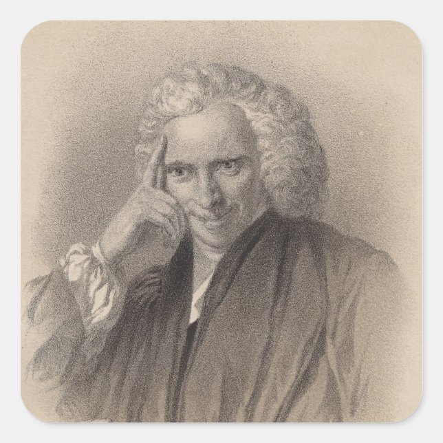 Adesivo Quadrado Laurence Sterne (Frente)