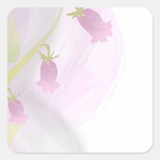 Adesivo Quadrado Lava-água rosa e Cinza (Frente)