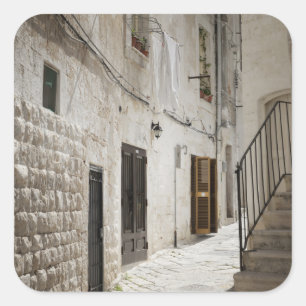 Adesivo Quadrado Lavanderia que pendura para secar em um beco em