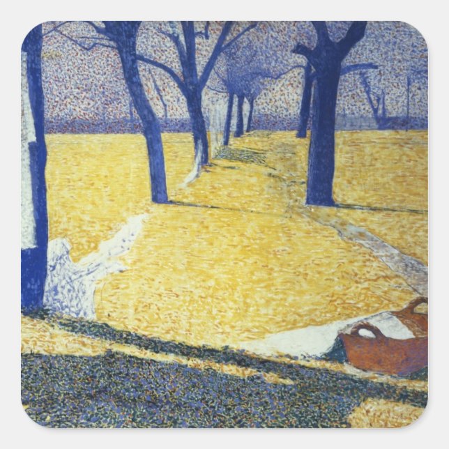 Adesivo Quadrado Lavando no Sol, 1905 (Frente)