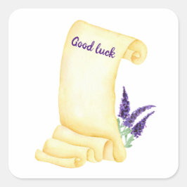 Adesivo Quadrado Lave delicada Mínima da Proveniência de Aquarela C