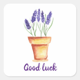 Adesivo Quadrado Lave delicada Mínima da Proveniência de Aquarela C