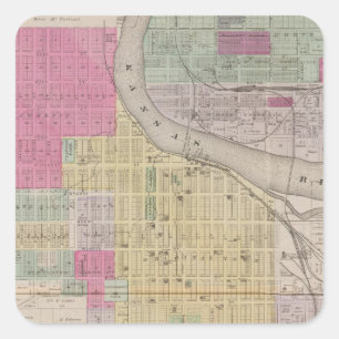 Adesivo Quadrado Lawrence, Kansas