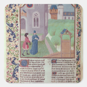 Adesivo Quadrado "Le Livre DES Prouffitz Champestres" perto