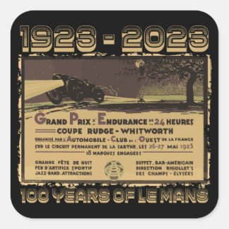 Adesivo Quadrado Le Mans 24 horas Grande Prêmio da França 24 horas