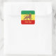 Adesivo Quadrado Leão da reggae de Rasta de folhas de Judah das (Bolsa)
