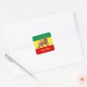 Adesivo Quadrado Leão da reggae de Rasta de folhas de Judah das (Envelope)