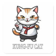 Legal Kung-Fu Cat Sticker