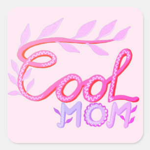 Adesivo Quadrado Legal rosa Mãezinha Rosa, Mão-rosa, Matriculando